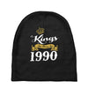 kings are born in 1990 Baby Beanies