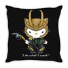hello avengers Throw Pillow