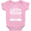Queens Are Born In May Baby Onesie