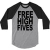 free high fives t shirt x large funny humor geek awesome highfive cool 3/4 Sleeve Shirt