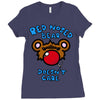 red nosed bear Ladies Fitted T-Shirt