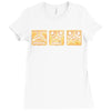 run from evil Ladies Fitted T-Shirt