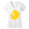adrenaline addict rock climbing Women's V-Neck T-Shirt