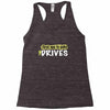 first one to puke drives Racerback Tank