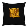 nose digger Throw Pillow