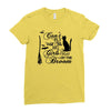 can't fly with the big girls Ladies Fitted T-Shirt