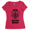 god mama bear Women's Triblend Scoop T-shirt