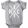 nyhc new york hardcore funny Baby Onesie