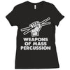 weapons of mass percussion Ladies Fitted T-Shirt