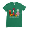 Hallowentown Lock Shock And Barrell Ladies Fitted T-Shirt