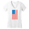 american flag Women's V-Neck T-Shirt