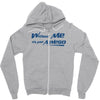 without me, its just aweso Zipper Hoodie