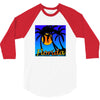 florida palm trees sunset 3/4 Sleeve Shirt