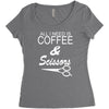 all i need is coffee sciossors Women's Triblend Scoop T-shirt