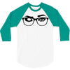 glasses 3/4 Sleeve Shirt