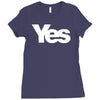 vote yes for scotland scottish independence Ladies Fitted T-Shirt