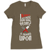 i bake because punching people is frowned upon Ladies Fitted T-Shirt