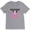 playing for breast cancer V-Neck Tee