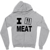 i eat meat Zipper Hoodie