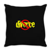 divorce Throw Pillow