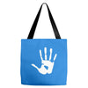 handprint sticker vinyl decal Tote Bags