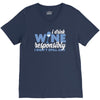 i drink wine responsibly, i don't spill any V-Neck Tee
