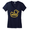 duck quack Women's V-Neck T-Shirt