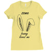 some bunny loves me Ladies Fitted T-Shirt