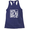 v3 eat sleep hockey Racerback Tank