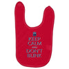 keep calm and don't blink Baby Bibs