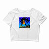 florida palm trees sunset Crop Top