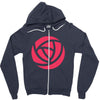 flower Zipper Hoodie
