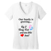 Our Family is Growing Women's V-Neck T-Shirt