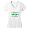 i'm just waiting for aliens to abduct me Women's V-Neck T-Shirt