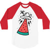 summer alien invasion bright color 3/4 Sleeve Shirt