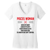 Pisces Woman Women's V-Neck T-Shirt