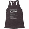 rules for dating my niece Racerback Tank