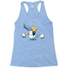 mighty hero atop a chicken Racerback Tank