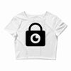 padlock eye Crop Top