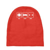 v1 eat sleep code Baby Beanies