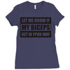 my biceps Ladies Fitted T-Shirt