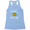 world's best sister with flowers. Racerback Tank