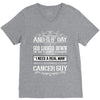 And 8th Day God Look Down So God Made A Cancer Guy V-Neck Tee