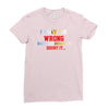 i may be wrong rare Ladies Fitted T-Shirt