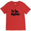 the dogfather boxer V-Neck Tee