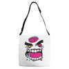 angry zombie Adjustable Strap Totes