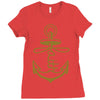 anchored faith Ladies Fitted T-Shirt