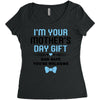 I'm Your Mother's Day Gift Dad Says You're Welcome Baby Boy Women's Triblend Scoop T-shirt