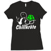 chillkrote smoke weed punk gras Ladies Fitted T-Shirt