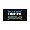 Baby Boy Under Construction License Plate